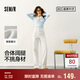 森馬（Semir）森柔牛仔丨牛仔褲女潮流顯瘦褲子25春秋季寬松闊腿褲109925124001