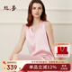 絲界真絲睡裙女100%桑蠶絲綢夏季涼感背心睡衣極簡(jiǎn)可外穿V領(lǐng)家居服