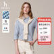 哈吉斯（HAZZYS）女裝 秋季女士襯衣條紋通勤長(cháng)袖休閑襯衫女ASCSK1CCX07