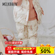 Milkbarn兒童羽絨褲男女童棉褲冬季外穿長(cháng)褲子寶寶保暖褲子 大象 90
