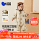 迷你巴拉【雙面穿】巴拉嬰兒連體衣棉服外出幼兒衣服保暖雙面絨兩面穿外套 咖色調00355 80cm