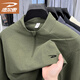 德?tīng)柣蓍L(cháng)袖T恤男士春秋季戶(hù)外休閑防風(fēng)立領(lǐng)上衣運動(dòng)透氣打底衫 綠色 L