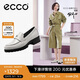 愛步（ECCO）樂福鞋女 經(jīng)典厚底百搭英倫風(fēng)皮鞋 摩登女鞋490013 石灰色36