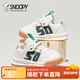 SNOOPY史努比童鞋兒童寶寶運動(dòng)鞋男女童秋季軟底學(xué)步機能鞋3827米綠25