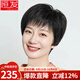 恒發(fā) 假發(fā)女 自然全頭套假發(fā)女士全真發(fā)短直發(fā)紋理媽媽短發(fā)中老年發(fā)套 真發(fā)輕薄款 自然黑 短發(fā) 15cm 均碼