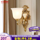 仟潤(rùn)照明（Qianrunlighting）美式全銅壁燈客廳背景墻燈歐式簡(jiǎn)約臥室床頭酒店過(guò)道樓梯壁燈1505 (特)1505-1B單頭+LED燈泡+防塵片