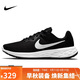 耐克NIKE跑步鞋男緩震透氣REVOLUTION 6運動(dòng)鞋DC3728-003黑白42
