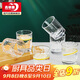 青蘋果玻璃杯6只裝 水杯茶杯早餐杯牛奶杯套裝 單層家用 220ml