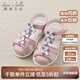 戴維貝拉（DAVE＆BELLA）夏裝新品兒童女童涼鞋公主鞋 寶寶人字涼拖
