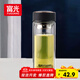 富光男女士雙層玻璃杯 高硼硅玻璃304茶隔水杯子 帶茶隔泡茶杯500ml