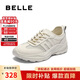 百麗透氣網(wǎng)老爹鞋女25夏新輕盈運動(dòng)休閑鞋B2678BM5 白色 39