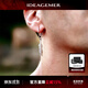 IDEAGEMER925銀羽毛耳環(huán)男士潮原創(chuàng  )復古高級感設計小眾痞帥百搭情人節禮物 925銀羽毛耳環(huán)【一對】