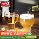 青蘋(píng)果水晶玻璃啤酒杯 家用精釀扎啤杯子水晶玻璃冷飲果汁杯6只裝