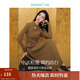 茵曼（INMAN）【曠野美拉德】新中式拼接連衣裙2025春秋女裝新品長(cháng)袖打底裙子 春泥棕 M
