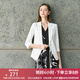 顏域簡(jiǎn)約白色西裝外套女2025年早春新款氣質(zhì)職業(yè)裝通勤正裝小西服 白色 XL