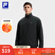 FILA 斐樂(lè )官方情侶款雙面穿夾克外套2025冬新款健身運動(dòng)寬松立領(lǐng)上衣 正黑色-BK L 175/96A/L