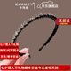 卡瑪倫黑色帶齒防滑發(fā)箍女頭箍壓發(fā)卡發(fā)捆頭飾細(xì)款發(fā)窟頭窟時尚氣質(zhì)韓國 花朵閃鉆發(fā)箍