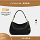 蔻馳（COACH）CARY系列女士經(jīng)典標志斜挎包單肩馬鞍包女包 B4/黑色