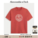 ABERCROMBIE & FITCH男裝25秋季美式復(fù)古百搭棉質(zhì)寬松印花圓領(lǐng)短袖T恤KI123-5277 暖栗色 M (180/100A)