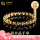 中國(guó)黃金（CHINA GOLD）招財(cái)黃水晶手串男女款本命年輕奢手鏈七夕情人節(jié)禮物送女朋友老婆 黃水晶手串-約5-6mm【品牌禮盒】