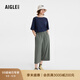 AIGLE艾高闊腿長褲春夏經(jīng)典款DFT速干吸濕排汗COOLTOUCH瞬間涼感女 迷迭綠 AW341 36(160/70A)
