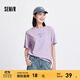 森馬（Semir）大力水手聯(lián)名短袖T恤女圖案潮流趣味夏季寬松做舊衣服復古風(fēng) 紫色調00377 M