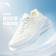 安踏逸塵丨女鞋運動(dòng)鞋厚底減震跑步鞋秋季透氣網(wǎng)面休閑鞋女士慢跑鞋子 【漫波】象牙白/淺霧灰-3 36.5 (230mm)