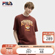 FILA 斐樂(lè )官方【黃景瑜同款】情侶款短袖2025夏季狐貍刺繡休閑寬松T恤