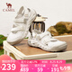 駱駝（CAMEL）戶外涼鞋女清爽鏤空魔術(shù)貼厚底休閑涼鞋 L25M469059 米白/杏 38 
