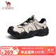 駱駝（CAMEL）【云山】網(wǎng)面戶(hù)外徒步登山休閑丑萌鞋情侶 G15S076104 米白/黑 43
