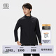 KOLON SPORT/可隆TECHSHELL軟殼夾克 男子3L立領防潑水防風透濕外套 LHJK5SN045-BK 黑色 XL 180/100A