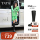 他她盧昱曉同款超模靴騎士靴長(cháng)靴女靴子秋冬 黑色 38