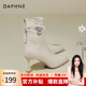 達(dá)芙妮尖頭短靴女秋季2025新款細(xì)跟小裸靴白色高跟鞋瘦瘦靴女 米色【細(xì)】 37 標(biāo)準(zhǔn)碼