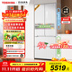 東芝（TOSHIBA）白珍珠540家用超薄零嵌法式多門(mén)四開(kāi)門(mén)家用電冰箱雙系統一級能效大容量底部散熱霧化保鮮科技520L GR-RF540WI-PM171織瑾白