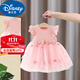 迪士尼（DISNEY）女童夏季連衣裙2025新款洋氣兒童公主裙嬰兒童裝一歲寶寶夏裝裙子 粉紅色 80 (升級款)cm