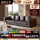越映沙發(fā)布雷澤全青皮真皮沙發(fā)客廳輕奢現(xiàn)代簡(jiǎn)約大平層別墅意式直排頭層皮 直排3.6米【360°全真皮】 【2.0mm半青皮Relbrindisi皮行】