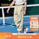 巴拉巴拉童裝兒童褲子男童女童2025夏季薄款褲子速干休閑長(cháng)褲208225108210