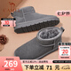 駱駝（CAMEL）男鞋 加絨保暖加厚復(fù)古耐折反絨面防寒雪地靴男 G13W223109灰色 43