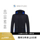 BMW STUDIO【3M新雪麗棉】寶馬男裝秋冬季夾克簡(jiǎn)約商務(wù)連帽立領(lǐng)外套BLACKL