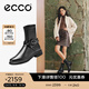 愛步（ECCO）靴子女 2025新款時(shí)尚經(jīng)典百搭女士牛皮靴子 都市阿姆222083 黑色22208351052 37