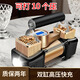 鵬銳車(chē)載充氣泵數顯雙杠便攜小型充氣泵車(chē)用大功率汽車(chē)打氣筒測胎壓 金色（數顯款）（6個(gè)壓） 200W（帶工具箱）