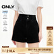 ONLY夏季時(shí)尚百搭高腰顯瘦A字短褲牛仔褲女|124243004 J09 深牛仔灰色 S 160/64A