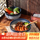 泰鑫興泡面碗6.5英寸面碗米飯碗沙拉碗陶瓷餐具 兩只裝 藍玉