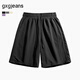 gxg.jeans男裝 多色休閑寬松直筒短褲 25年夏新品 黑色 L (175) -31碼