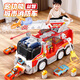 LITTLE ACTRESS兒童玩具男孩3-6歲軌道合金消防車(chē)兩歲男童2生日禮物8玩具車(chē)4寶寶 多功能城市消防車(chē)-禮盒【2小車(chē)+2滅火器+2火焰桶】 大號噴水彈射軌道汽車(chē)益智2025新款精美禮盒小學(xué)生