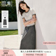 香影時(shí)尚休閑套裝裙女夏季2025新款工裝半身裙t恤兩件套整套穿搭 中灰 S 155/80A/85-95斤