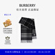 博柏利（BURBERRY）【禮物】圍巾男女 格紋羊絨圍巾 黑色