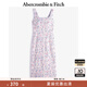ABERCROMBIE & FITCH【優(yōu)雅小碎花】女裝25夏季美式田園修身赫本風(fēng)連衣裙KI159-5697 多色印花 S 165/92A 標準版