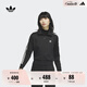 adidas經(jīng)典復(fù)古運(yùn)動(dòng)立領(lǐng)夾克外套女裝春季阿迪達(dá)斯官方三葉草 黑色(推薦選大一碼)   M