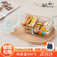 貝特阿斯（BestHA） 飯盒微波爐 上班族透氣孔高硼硅玻璃飯盒中小學(xué)生帶飯分隔斷飯盒